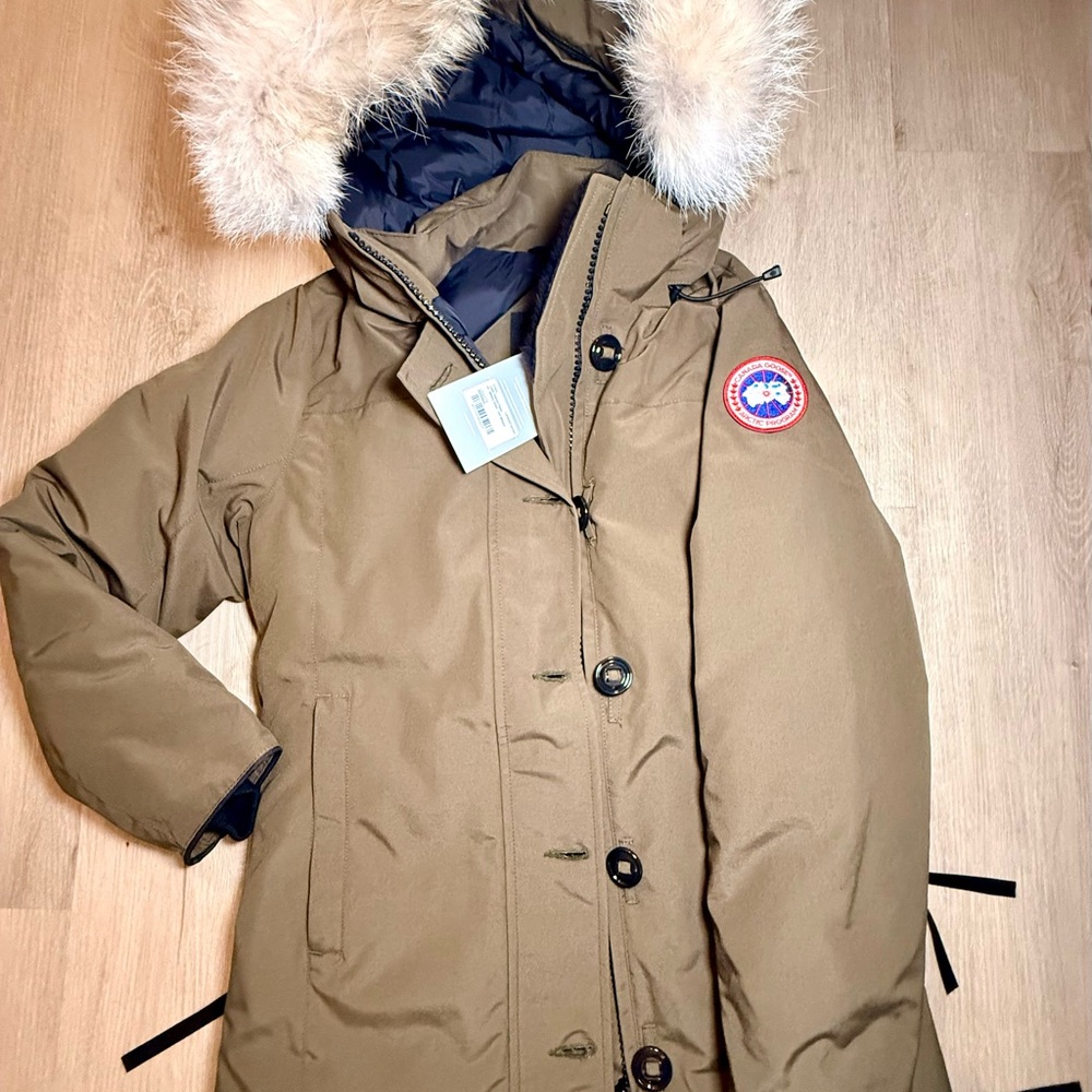 Canada Goose Olive Parka with Real Fur Trim